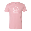 Big Sky Montana White Ink -- Short Sleeve Light Pink