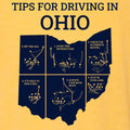 Tips For Driving Through Ohio Triblend T-Shirt - Yellow Gold