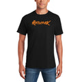 RunPlayBack Brush Logo T-Shirt - Black