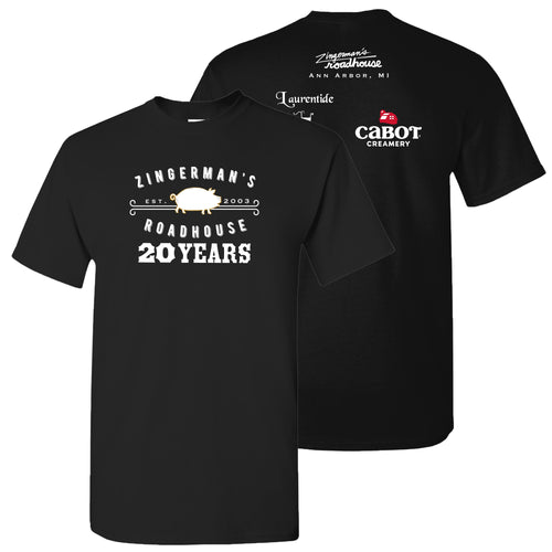 Zingerman's Roadhouse 20th Anniversary T-Shirt - Black