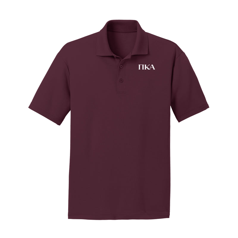 PIKE Greek Letters Polo - Maroon