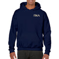PIKE Greek Letters Hooded Pullover - Navy