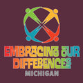 Embracing Our Differences Michigan Hooded Sweatshirt - Maroon