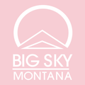 Big Sky Montana White Ink -- Short Sleeve Light Pink