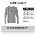 10-41 Center Logo Longsleeve Triblend T-shirt - Black