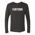 Funtown Center Logo Longsleeve Triblend T-shirt - Black