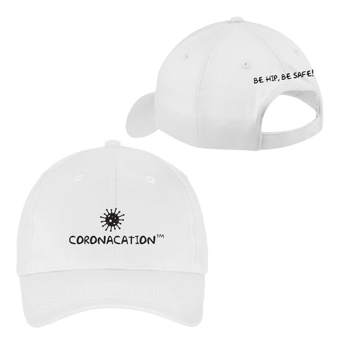 Coronacation Black Logo Hat - White