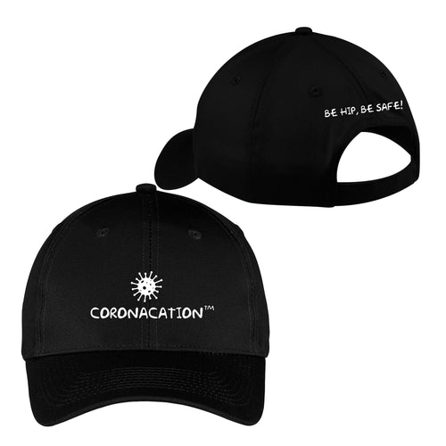 Coronacation White Logo Hat - Black