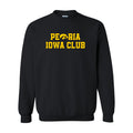 Peoria Iowa Club Crewneck Sweatshirt - Black