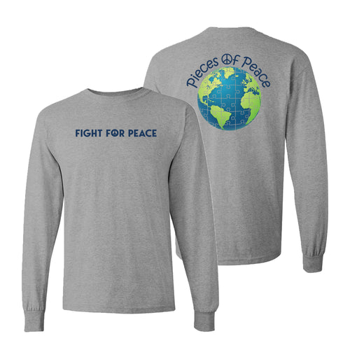 Fight For Peace Unisex Long-Sleeve T-shirt - Grey