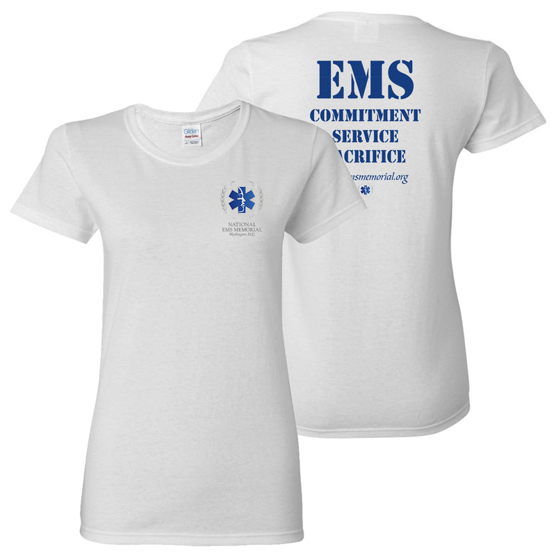 National EMS Memorial Ladies Tee - White