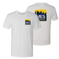 MES Unisex Triblend T-Shirt - Heather White