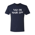Vax On Mask Off Unisex Triblend T-Shirt - Vintage Navy