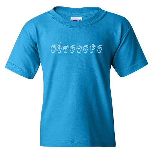 Evanston ASL Youth T-shirt - Sapphire