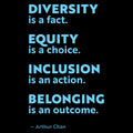 Diversity Equity Inclusion Belonging Tote Bag - Black