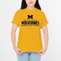 Mascot Wordmark Wheelchair Tennis University of Michigan Basic Cotton Short Sleeve T Shirt - Daisy