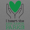 I Heart Ann Arbor Parks Unisex Triblend T-Shirt - Premium Heather