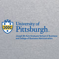 Pitt Business - Katz and CBA Logo Vintage 1/4 Zip - Sport Grey
