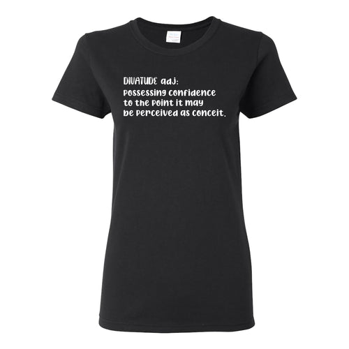 Divatude Women's Cotton T-Shirt - Black