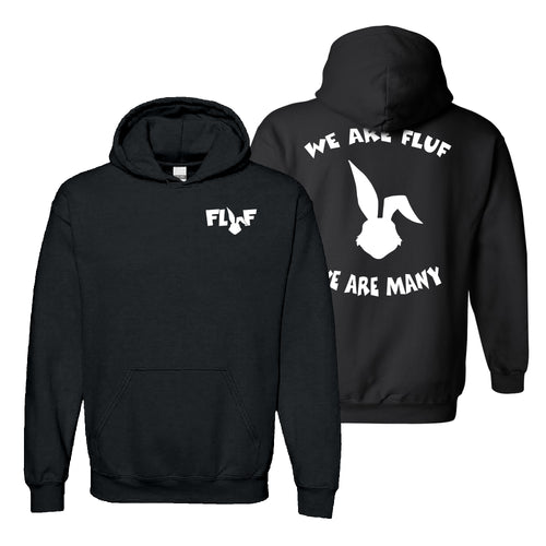 We Are Fluf Unisex Hooded Sweatshirt - Black