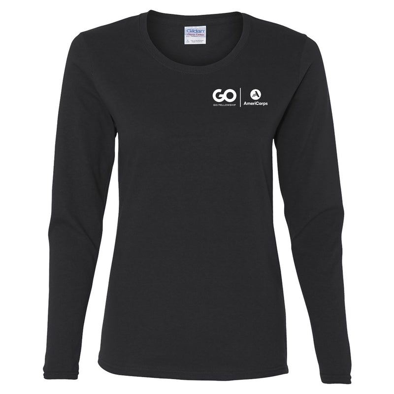 GO Foundation Ladies Long Sleeve T-Shirt - Black