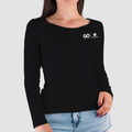 GO Foundation Ladies Long Sleeve T-Shirt - Black