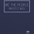 We The People Protect Kids Unisex Triblend T-Shirt - Vintage Navy