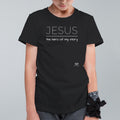 Jesus Is The Hero Of My Story Youth T-Shirt - Black