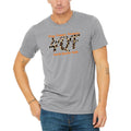 Fourth Quarter Faith Leopard Unisex T-Shirt - Athletic Grey