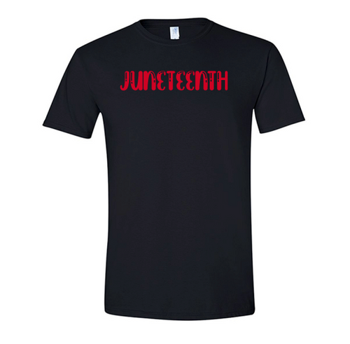 Juneteenth Unisex SoftStyle T-Shirt - Black