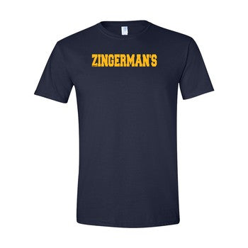 Zingerman's Grad Unisex Soft Style T-Shirt- Navy