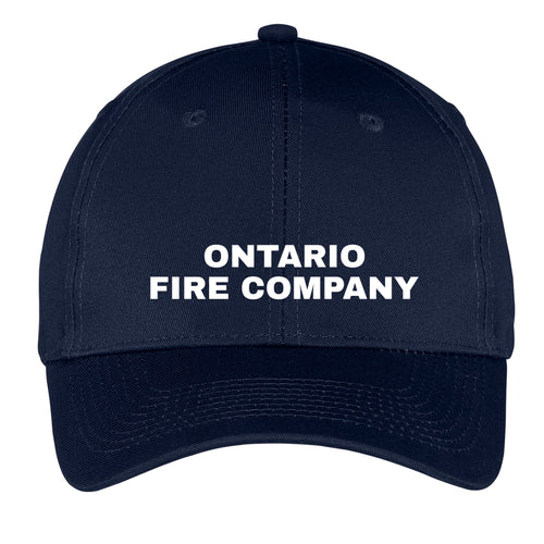 Ontario Fire 6- panel Twill Cap- Navy