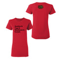 Rootead Sunshine Yoga Ladies T-Shirt- Red