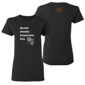 Rootead Djembe Ladies T-Shirt- Black