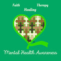 Fourth Quarter Faith Mental Health Awareness Pullover Hooded Sweatshirt- Irish Green