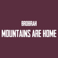 Brobrah Skier Mountains Are Home Crewneck Sweatshirt- Maroon
