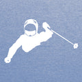 Brobrah Skier Chill and Thrill Triblend T-Shirt- Blue Triblend