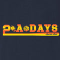 2 A Days Sports Bar Logo Triblend T-Shirt- Navy Triblend