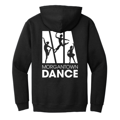 Morgantown Dance Logo Pullover Hooded Sweatshirt- Black