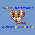 Fourth Quarter Faith Autism Awareness Pullover Hooded Sweatshirt- Carolina Blue