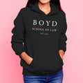 Boyd Apparel School of Law Pullover Hooded Sweatshirt- Black