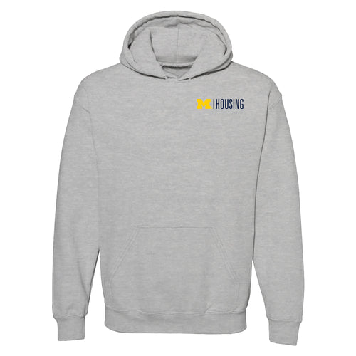 UM Housing Pullover Hooded Sweatshirt- Sport Grey