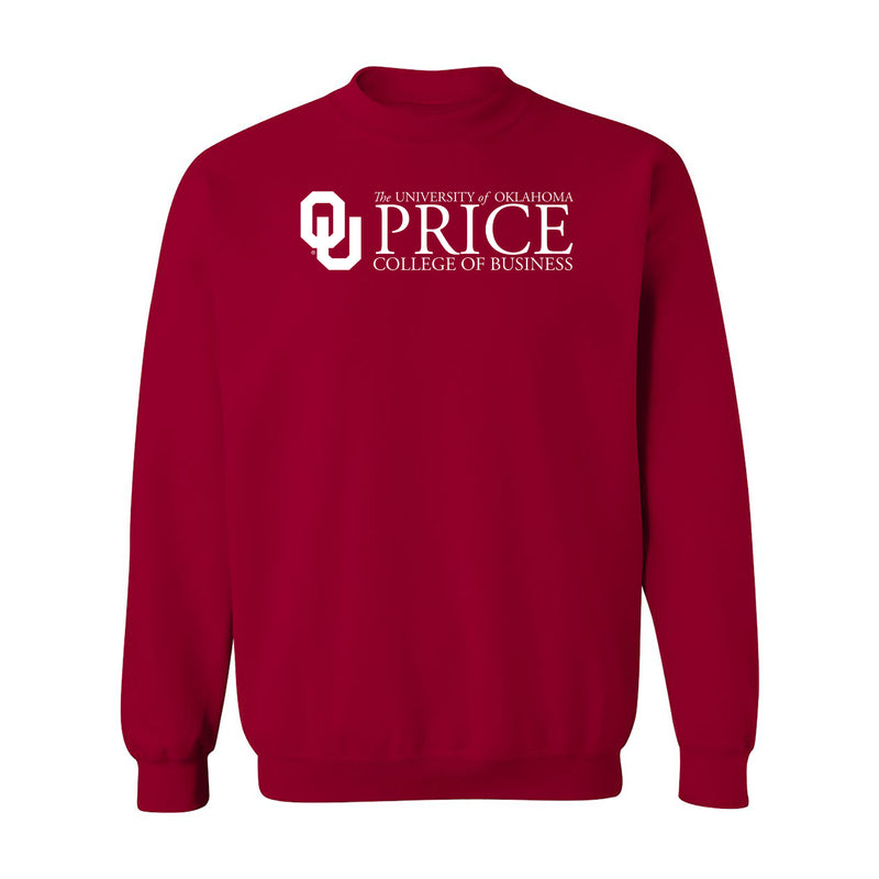 OU Price Logo Crewneck Sweatshirt- Cardinal