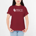 OU Price Logo Short Sleeve T-Shirt- Cardinal