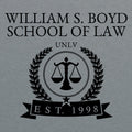 Boyd Apparel School of Law Logo T-Shirt- Graphite Heather