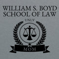 Boyd Apparel School of Law Mom T-Shirt- Graphite Heather