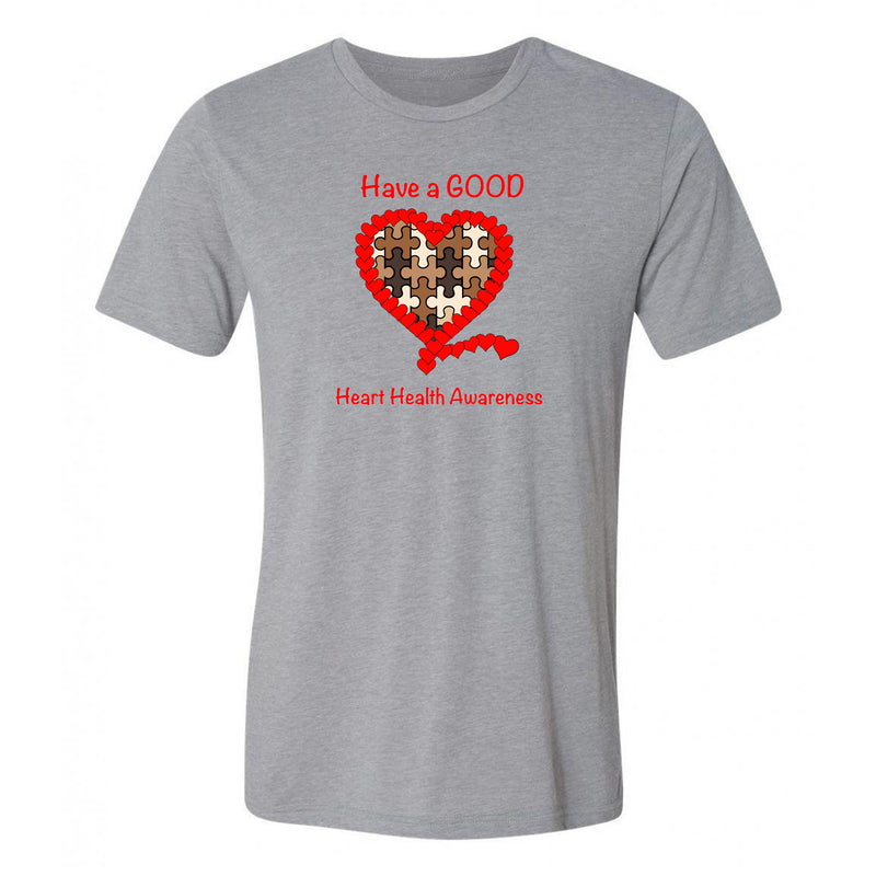 Fourth Quarter Faith Have a Heart T-Shirt- Athletic Grey Triblend