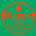 Blarneys est 2004 Orange Ink Green Crewneck - Irish Green
