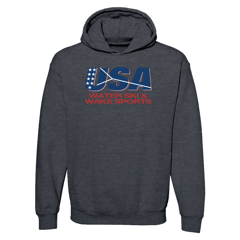USAWSWS - Classic Logo Hooded Pullover - Dark Heather