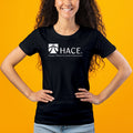 HACE - Ladies White Logo Tee - Black